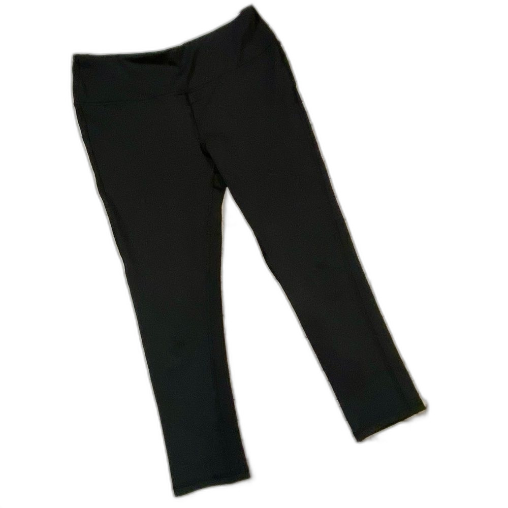 Marika Leggings Black Cropped  High Waist Sporty Activewear SZ Small 4-6